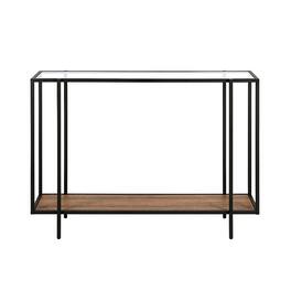 Camden&Wells - Vireo Console Table - Blackened Bronze/Rustic Oak