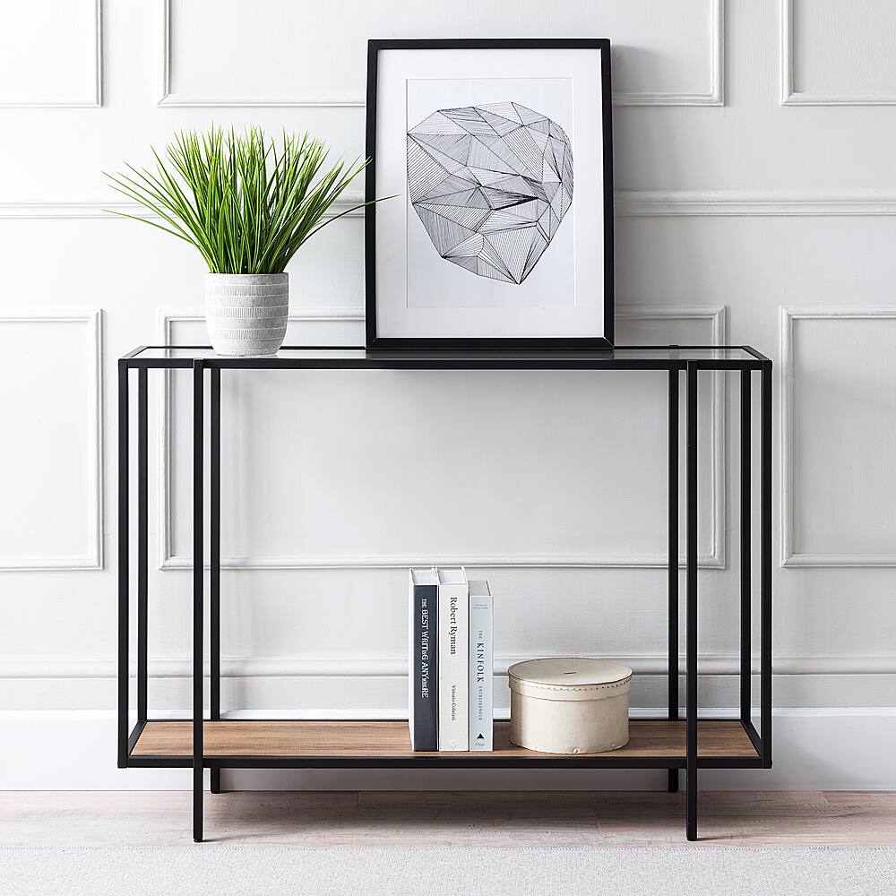 Alt View 11. Camden&Wells - Vireo Console Table - Blackened Bronze/Rustic Oak.