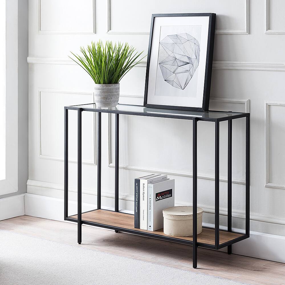 Alt View 12. Camden&Wells - Vireo Console Table - Blackened Bronze/Rustic Oak.