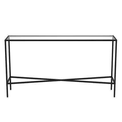 Front. Camden&Wells - Henley Console Table - Blackened Bronze.