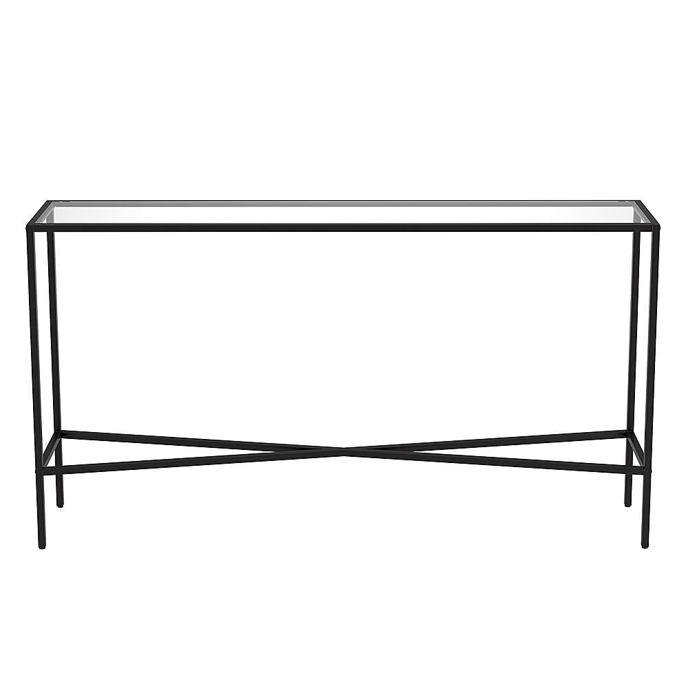 Front. Camden&Wells - Henley Console Table - Blackened Bronze.