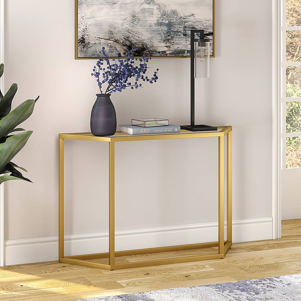 Best Buy: Camden&Wells Levi Console Table Brass AT0429