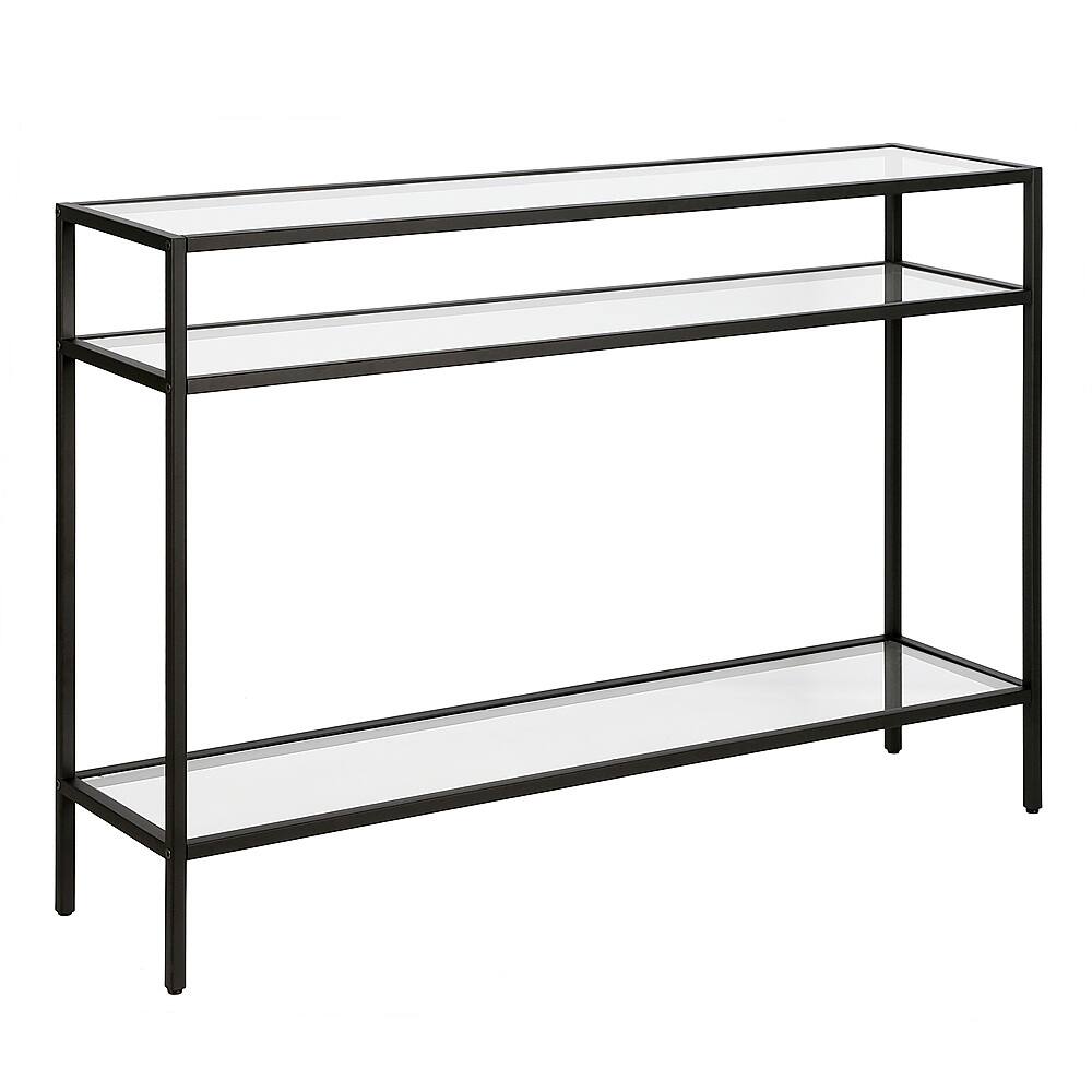 Angle. Camden&Wells - Siviline Console Table - Blackened Bronze.