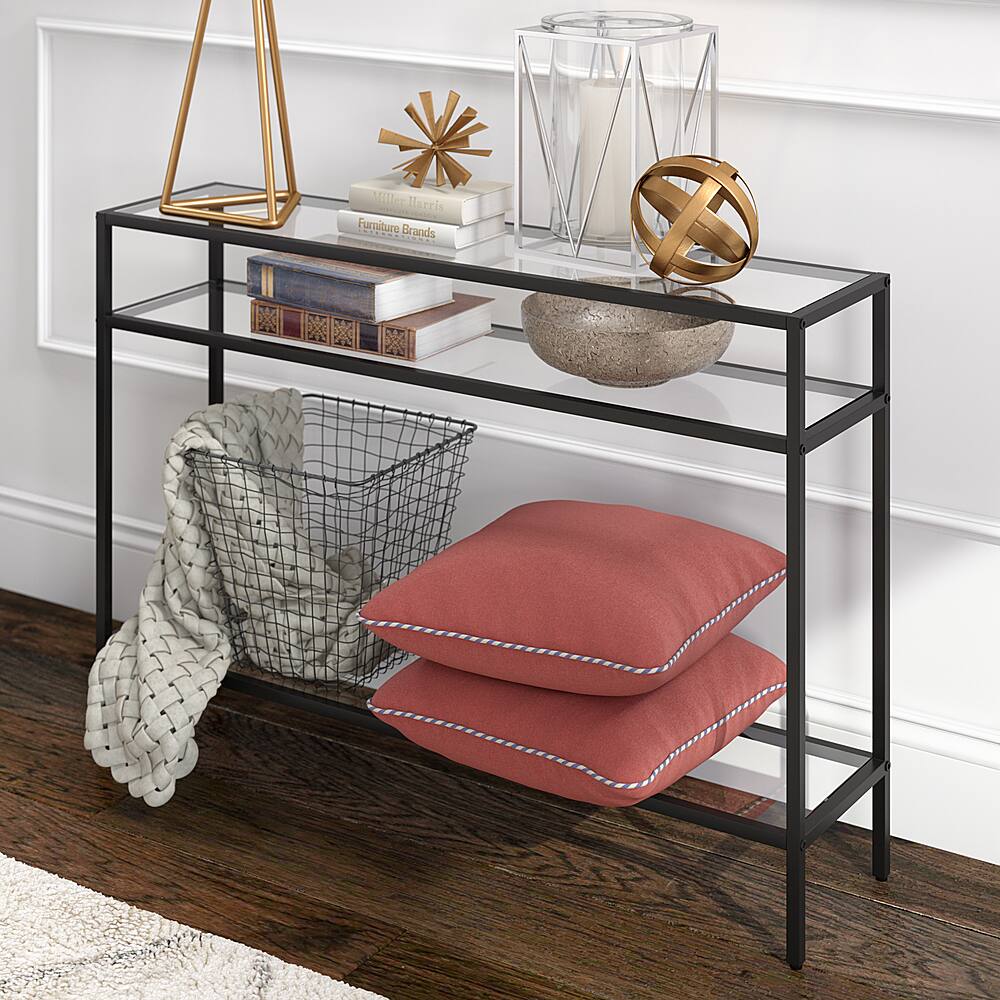 Alt View 11. Camden&Wells - Siviline Console Table - Blackened Bronze.