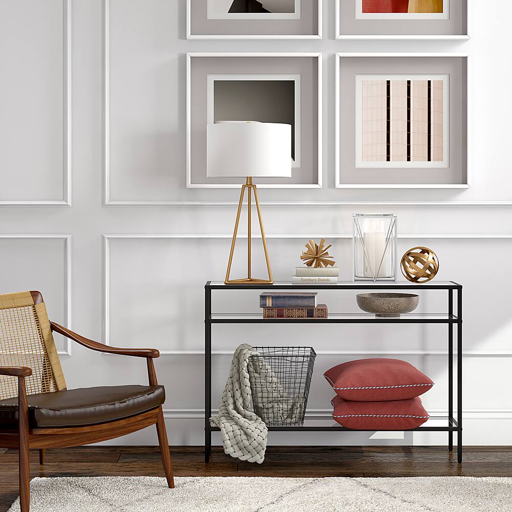 Alt View 12. Camden&Wells - Siviline Console Table - Blackened Bronze.