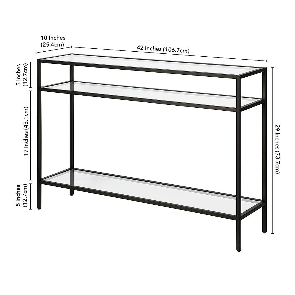 Alt View 13. Camden&Wells - Siviline Console Table - Blackened Bronze.
