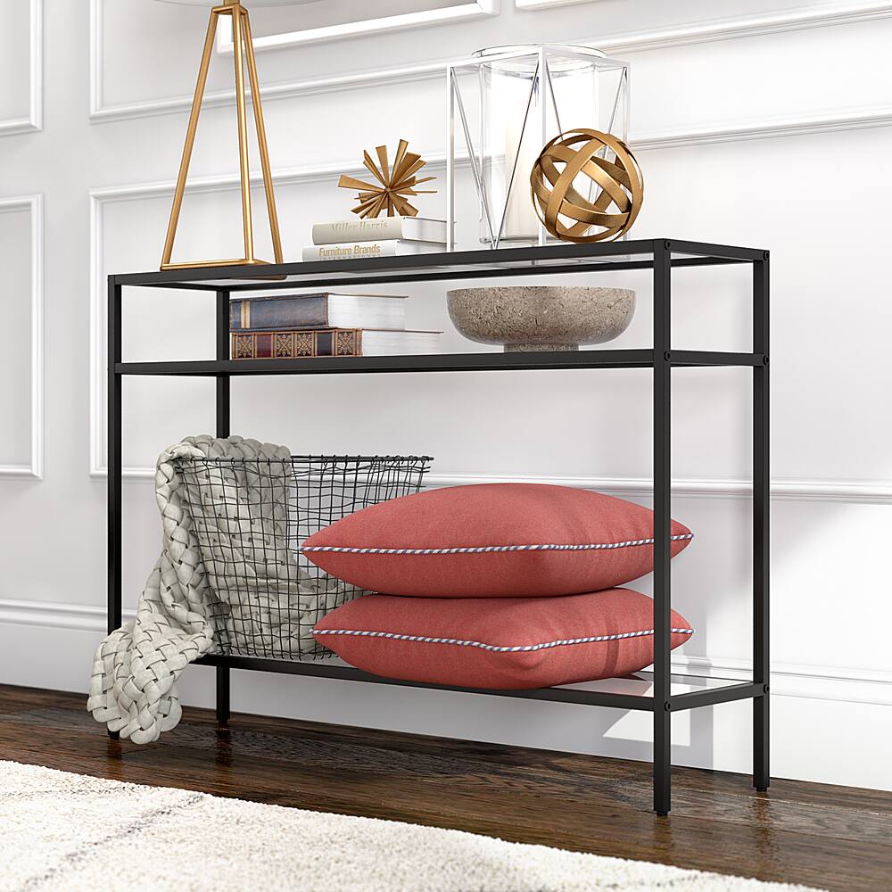 Alt View 15. Camden&Wells - Siviline Console Table - Blackened Bronze.