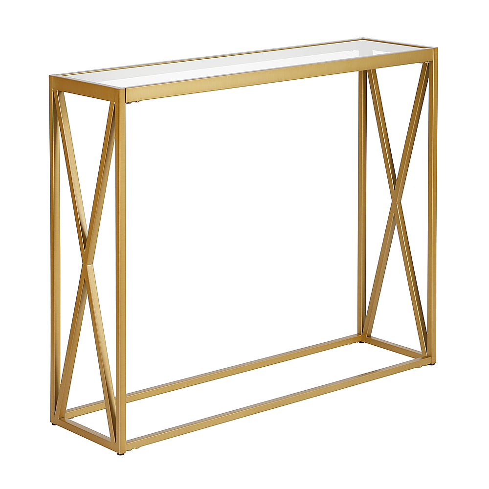 Angle View: Camden&Wells - Arlo Console Table - Brass