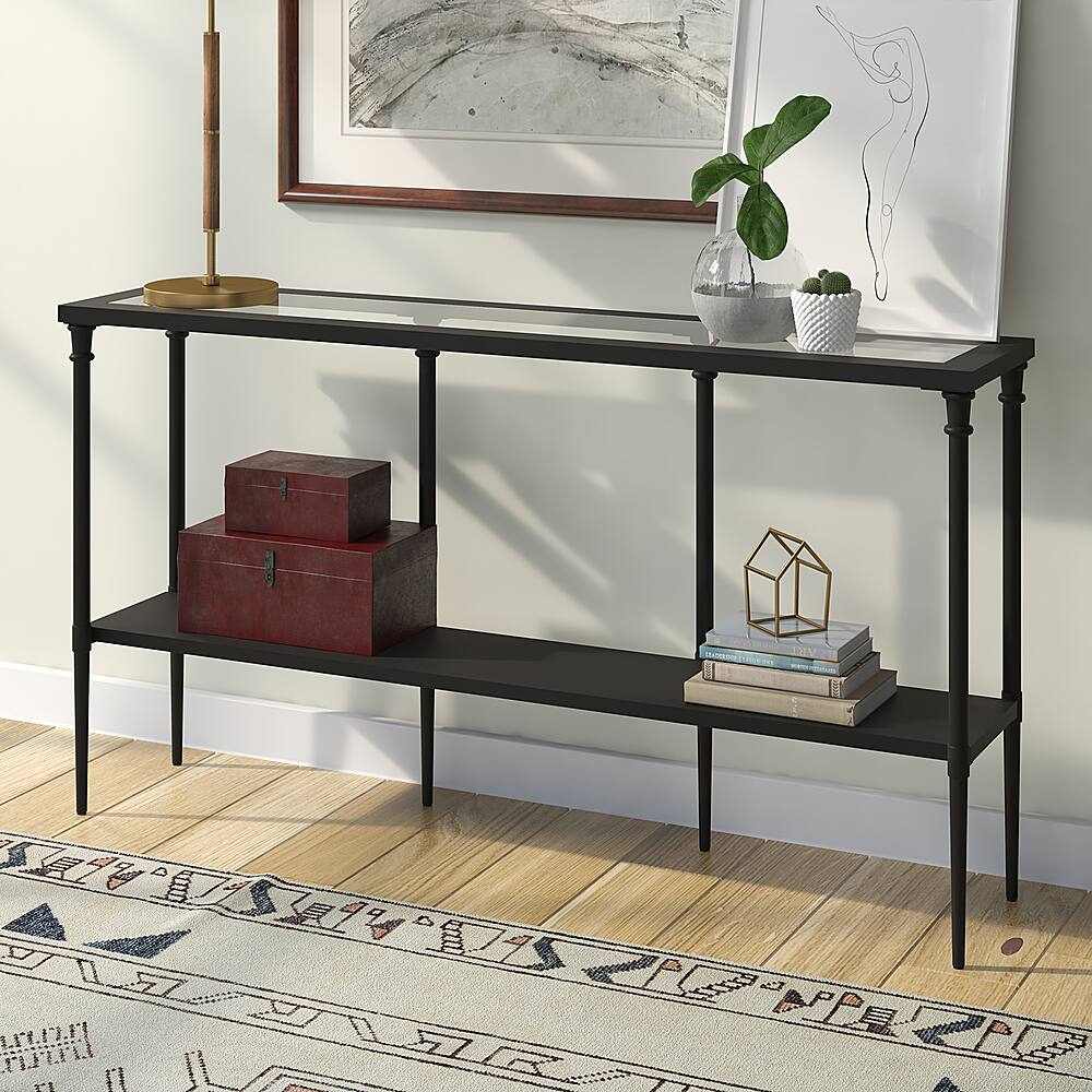 Alt View 11. Camden&Wells - Nellie Console Table - Blackened Bronze.