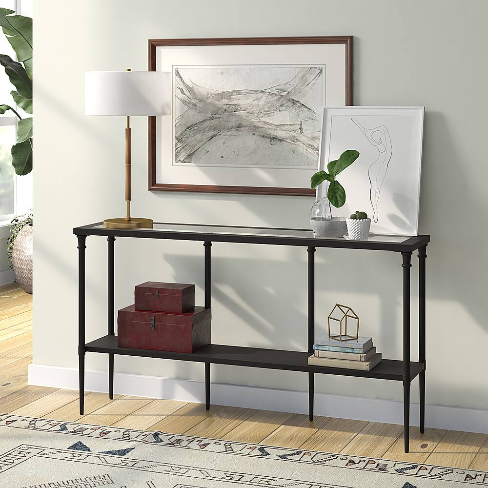 Alt View 12. Camden&Wells - Nellie Console Table - Blackened Bronze.