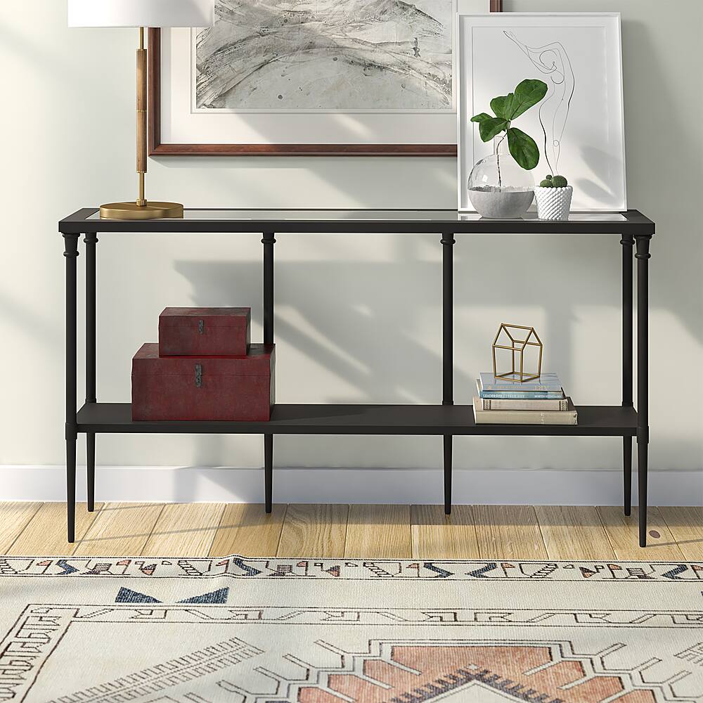 Alt View 16. Camden&Wells - Nellie Console Table - Blackened Bronze.