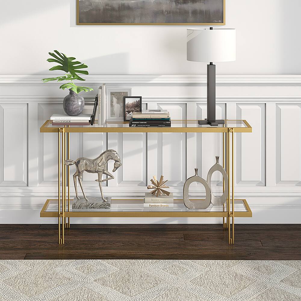 Best Buy: Camden&Wells Cortland Console Table Brass AT0984