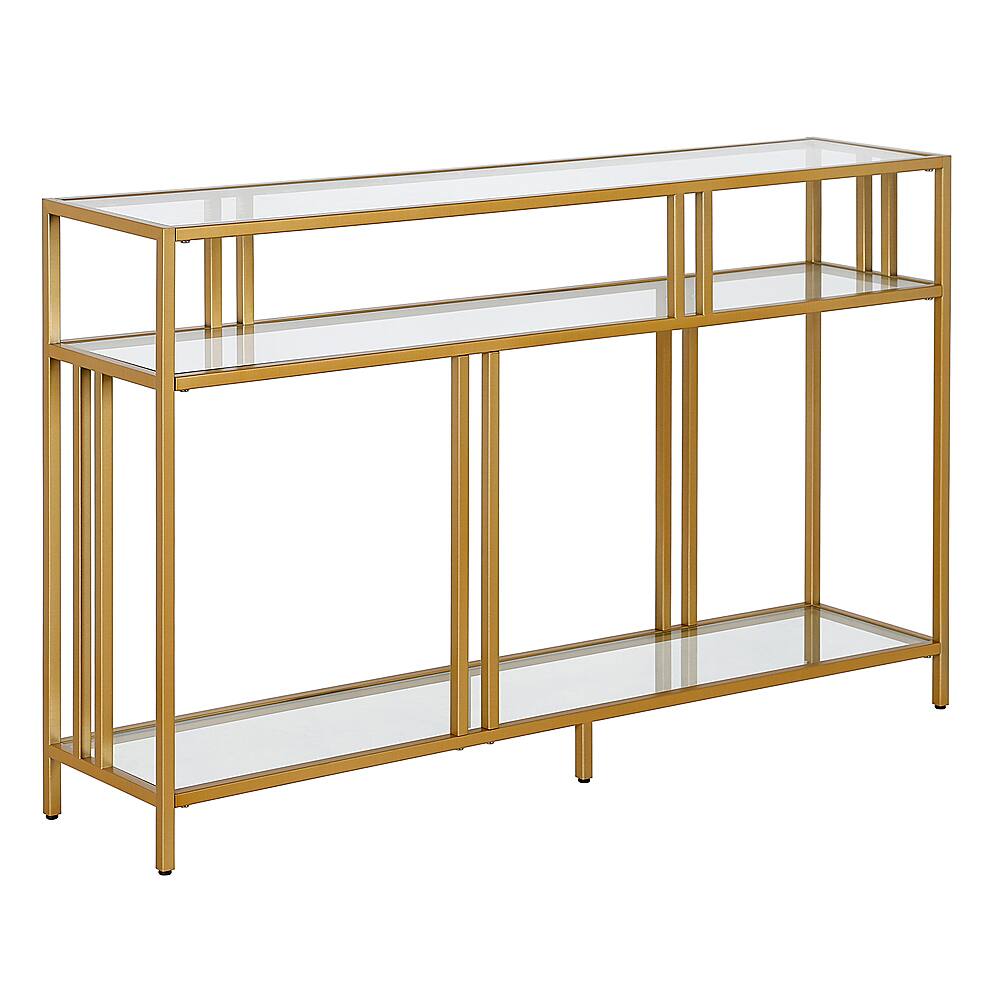 Angle View: Camden&Wells - Arlo Console Table - Brass