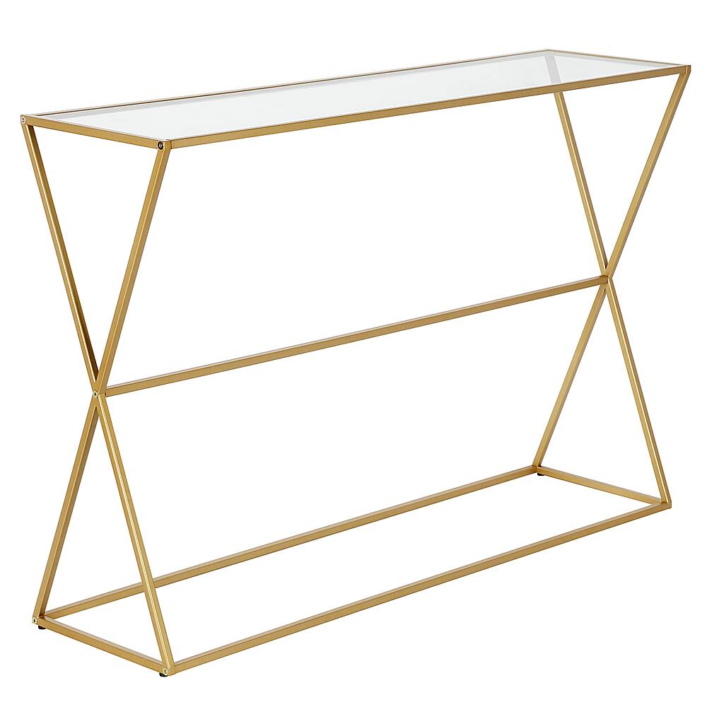 Angle View: Camden&Wells - Inez Console Table - Brass