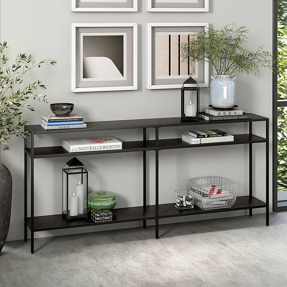 Alt View 11. Camden&Wells - Sivil Console Table - Blackened Bronze.