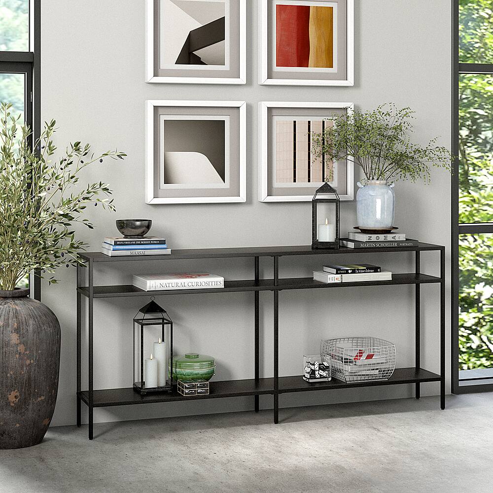 Alt View 12. Camden&Wells - Sivil Console Table - Blackened Bronze.