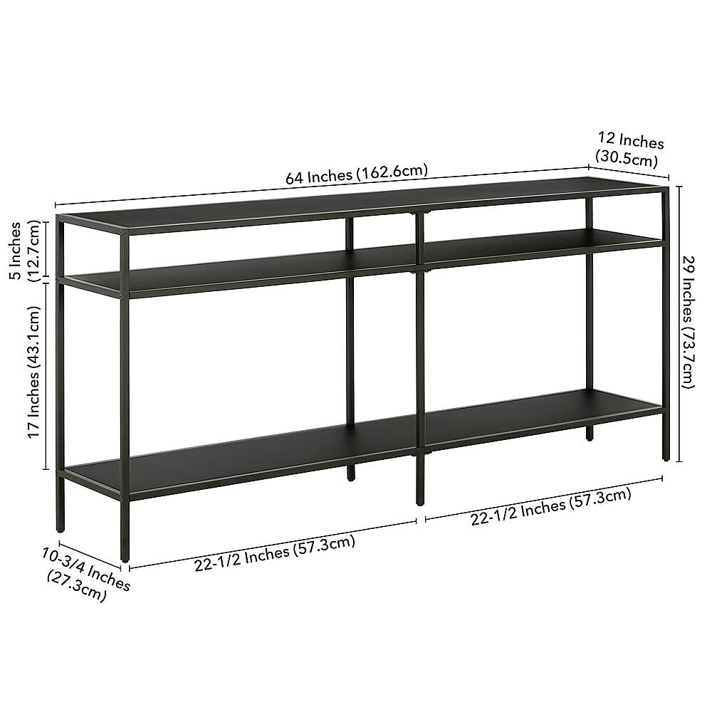 Alt View 13. Camden&Wells - Sivil Console Table - Blackened Bronze.