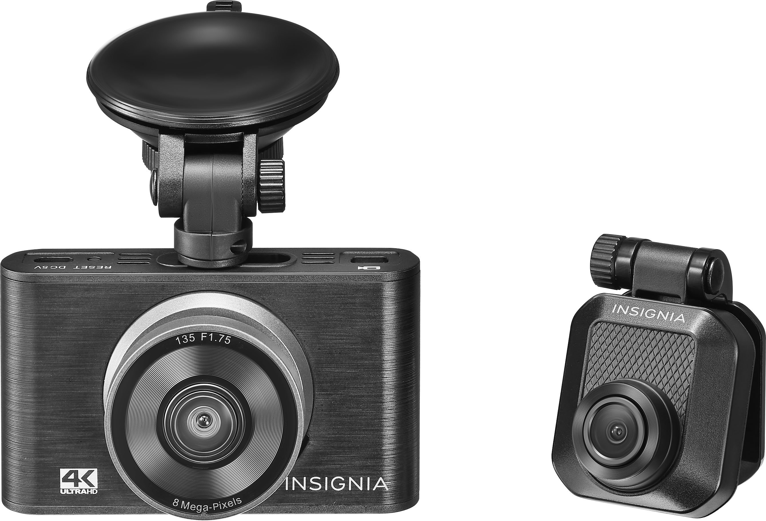 Talloos schaal Rimpelingen Insignia™ 4K Front and Rear Dashboard Camera System Black NS-DASH150 - Best  Buy
