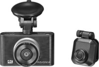 Front Zoom. Insignia™ - 4K Front and Rear Dashboard Camera System - Black.