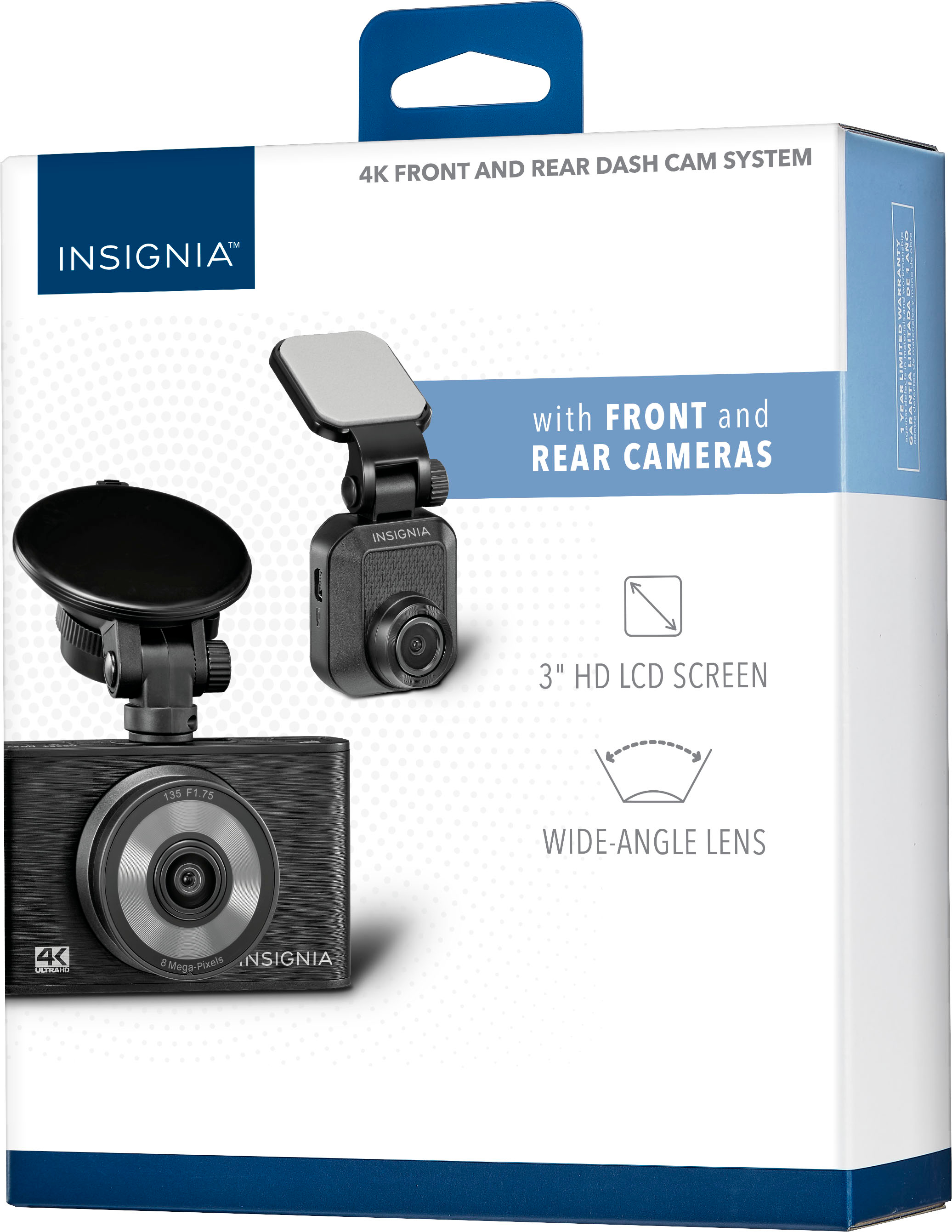 Best Buy: Insignia™ 4K Front and Rear Dashboard Camera System