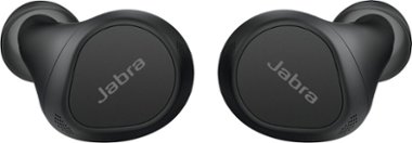 Jabra - Elite 7 Pro True Wireless Noise Canceling In-Ear Headphones - Black - Front_Zoom