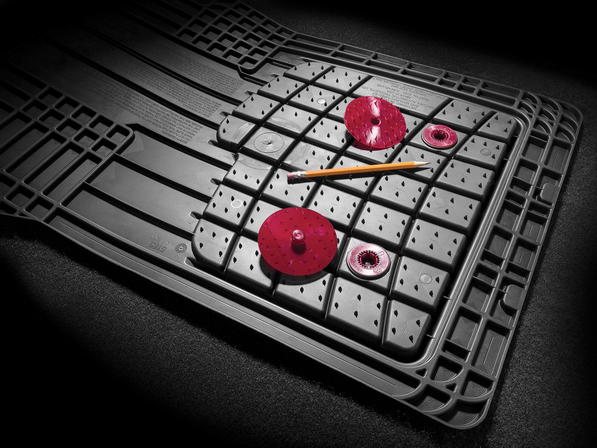 Alt View 13. WeatherTech - Trim-to-Fit 4-pc Heavy Duty Mat Set - Black.