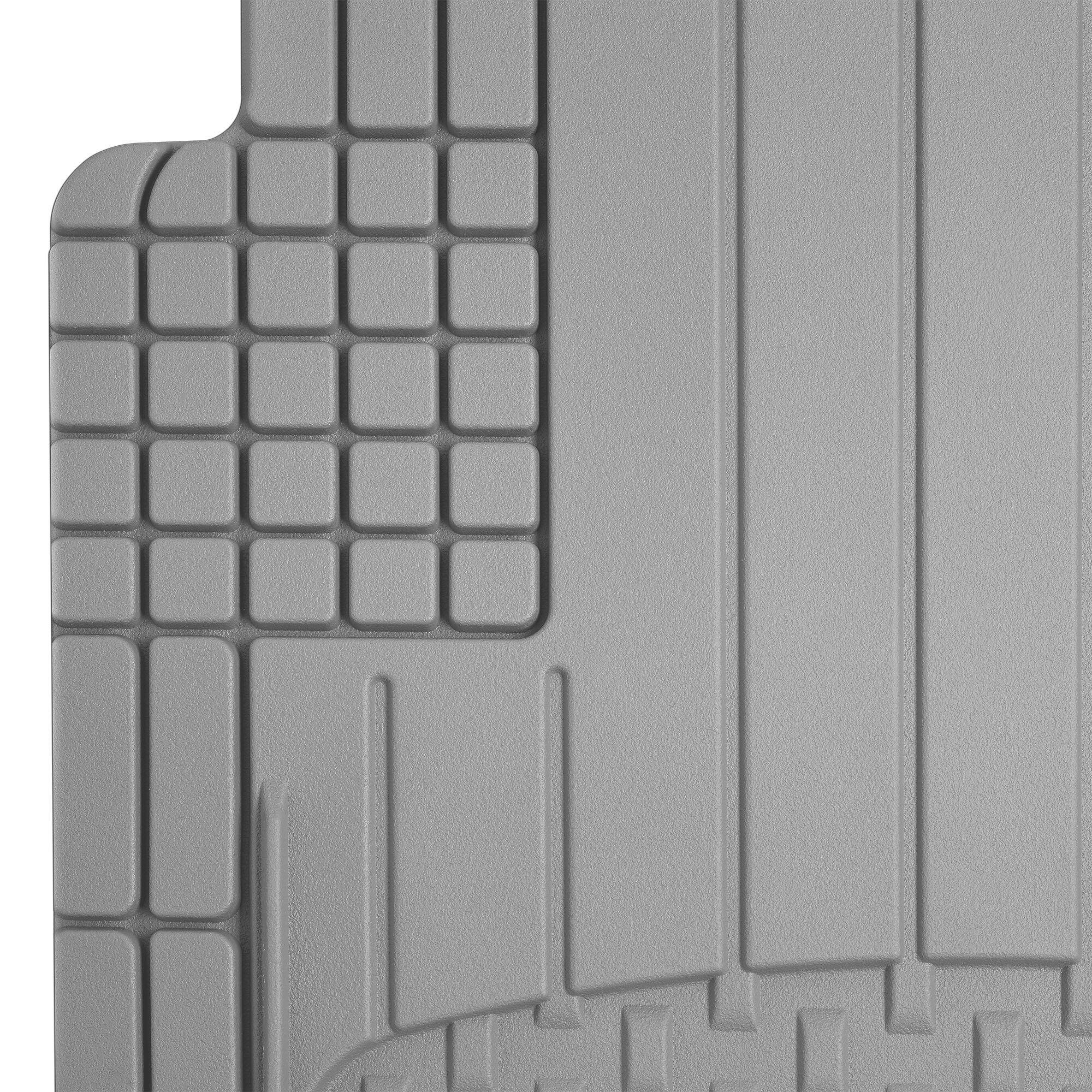 Alt View 1. WeatherTech - Trim-to-Fit 3-pc Over The Hump Mat Set - Gray.
