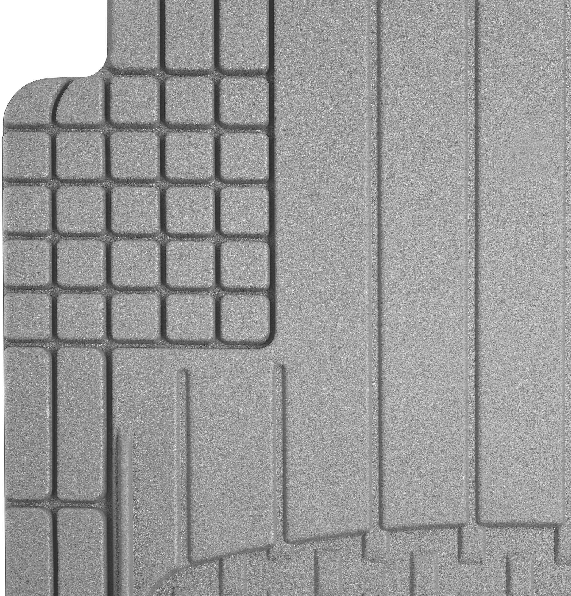 Front. WeatherTech - Trim-to-Fit 4-pc Mat Set - Gray.