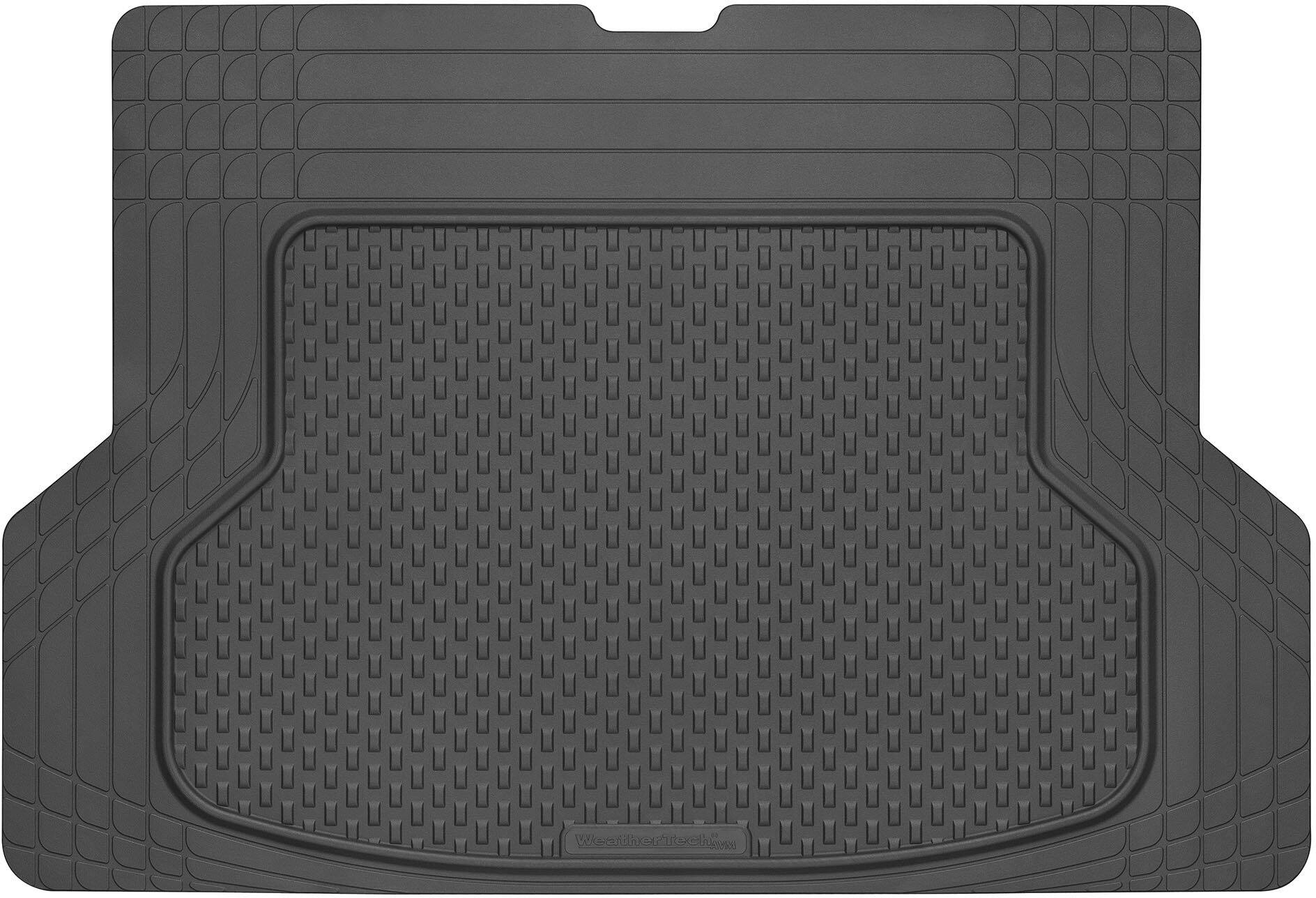 Front. WeatherTech - Trim-to-fit Cargo Mat - Black.