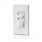 Alt View 1. Leviton - Toggle Slide Universal Dimmer - White.