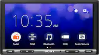 Sony - 6.95" Android Auto and Apple CarPlay Bluetooth Digital Media Receiver - Black - Front_Zoom