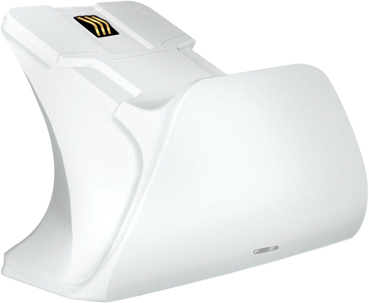 Angle View: Razer Universal Quick Charging Stand for Xbox - Robot White - Charging Stand for