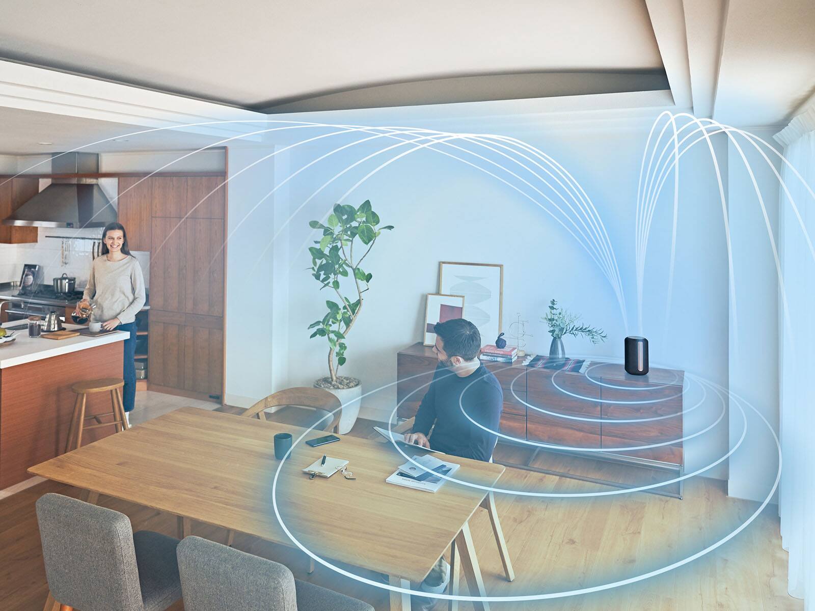 Alt View 11. Sony - SRSRA3000 Wi-Fi Enabled 360 Reality Audio Wireless Speaker - Black.