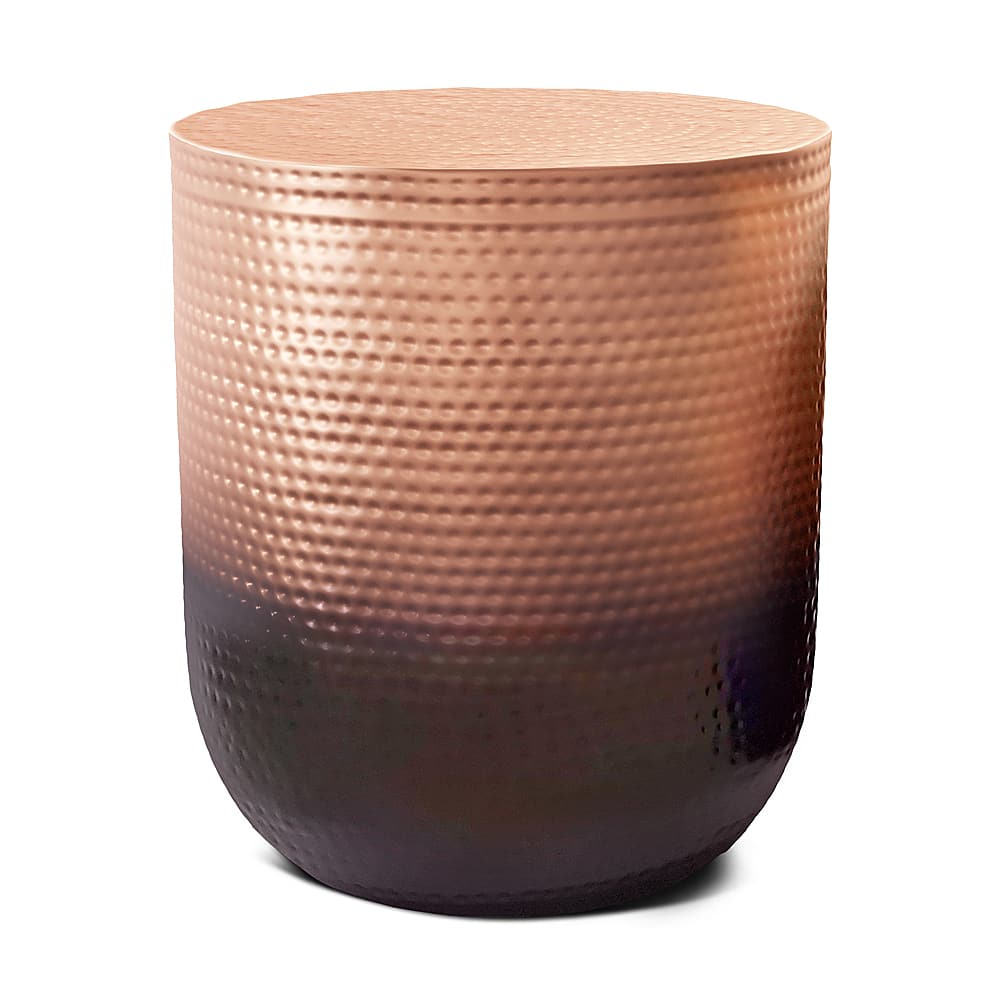 Angle. Simpli Home - Nova Metal Side Table - Copper Ombre.