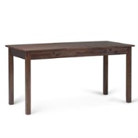 Simpli Home - Monroe Desk - Distressed Charcoal Brown - Front_Zoom