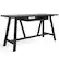 Front. Simpli Home - Dylan solid wood Industrial 60 inch Wide Writing Office Desk - Black.