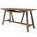 Angle. Simpli Home - Dylan solid wood Industrial 60 inch Wide Writing Office Desk - Rustic Natural Aged Brown.