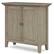 Angle. Simpli Home - Redmond Low Storage Cabinet - Distressed Grey.