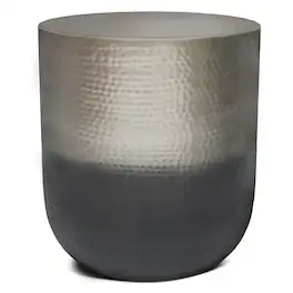 Simpli Home - Nova Metal Side Table - Silver Ombre