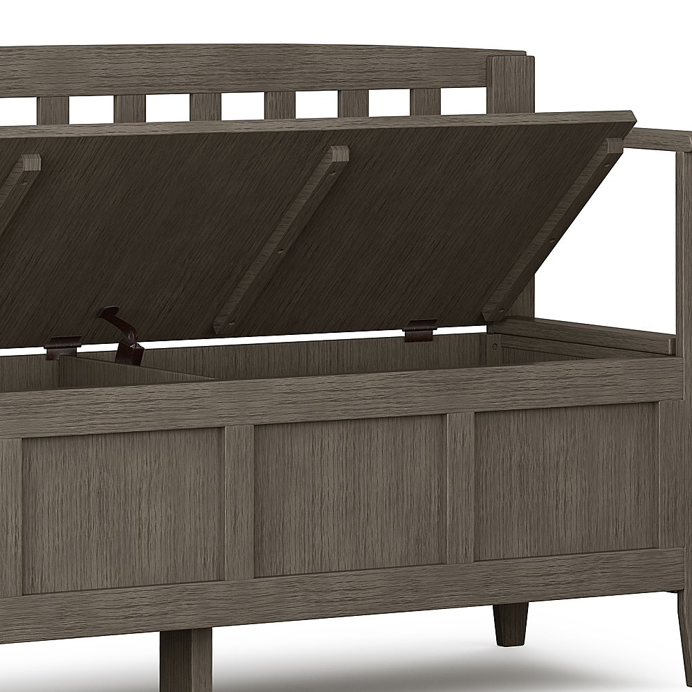 Simpli Home Acadian SOLID WOOD 48 inch Wide Transitional Entryway Storage  Bench in Rustic Natural Aged Brown AX2370-RNAB - Best Buy