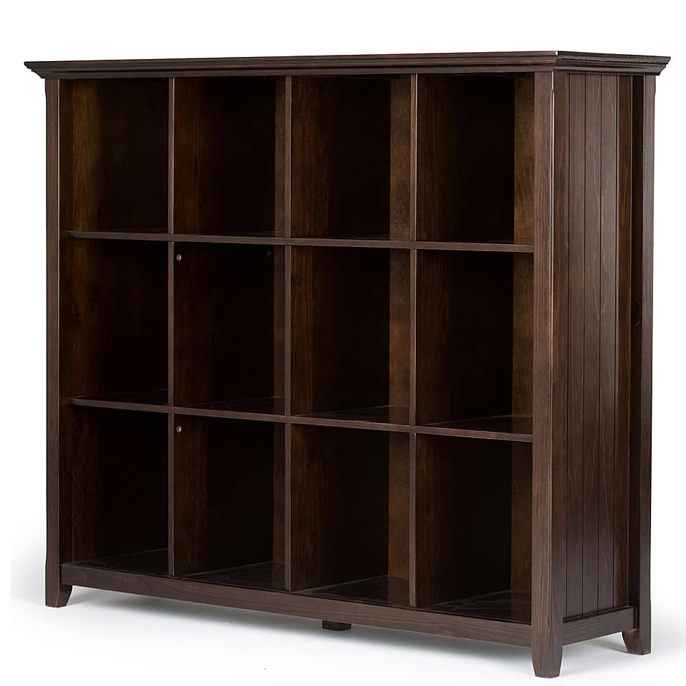 Angle View: Simpli Home - Acadian 12 Cube Storage - Brunette Brown