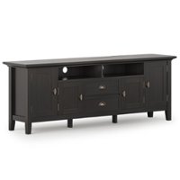 Simpli Home - Redmond Solid Wood 72 inch Wide Transitional TV Media Stand For TVs up to 80 inches - Hickory Brown - Front_Zoom