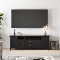 Alt View Zoom 1. Simpli Home - Redmond Solid Wood 72 inch Wide Transitional TV Media Stand For TVs up to 80 inches - Hickory Brown.