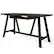 Angle. Simpli Home - Dylan solid wood Industrial 60 inch Wide Writing Office Desk - Dark Tobacco Brown.