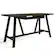 Front. Simpli Home - Dylan solid wood Industrial 60 inch Wide Writing Office Desk - Dark Tobacco Brown.