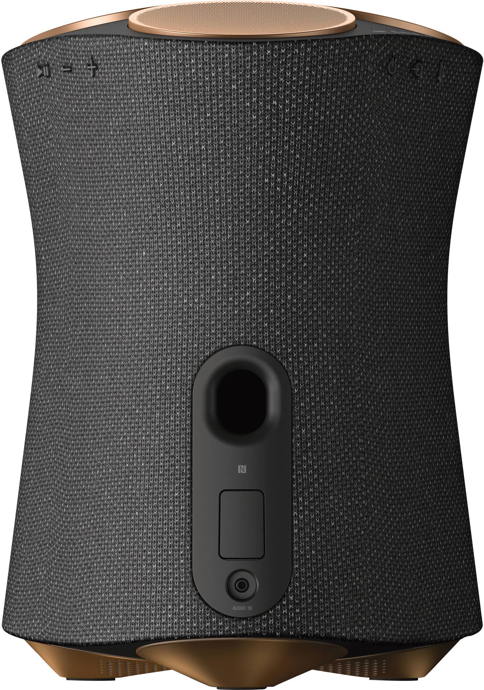 Back. Sony - SRSRA5000 Wi-Fi Enabled 360 Reality Audio Wireless Speaker - Black.