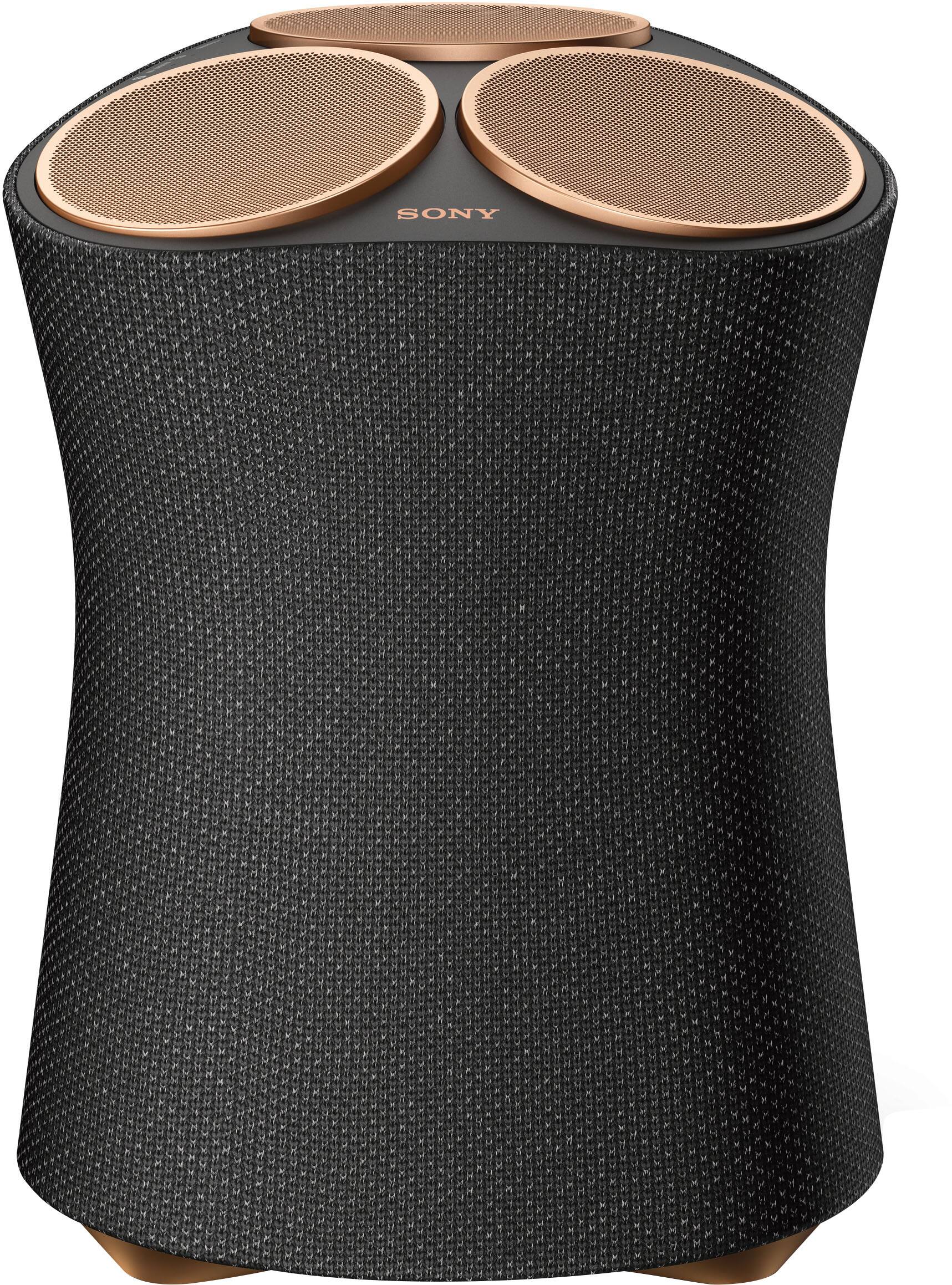 Front. Sony - SRSRA5000 Wi-Fi Enabled 360 Reality Audio Wireless Speaker - Black.