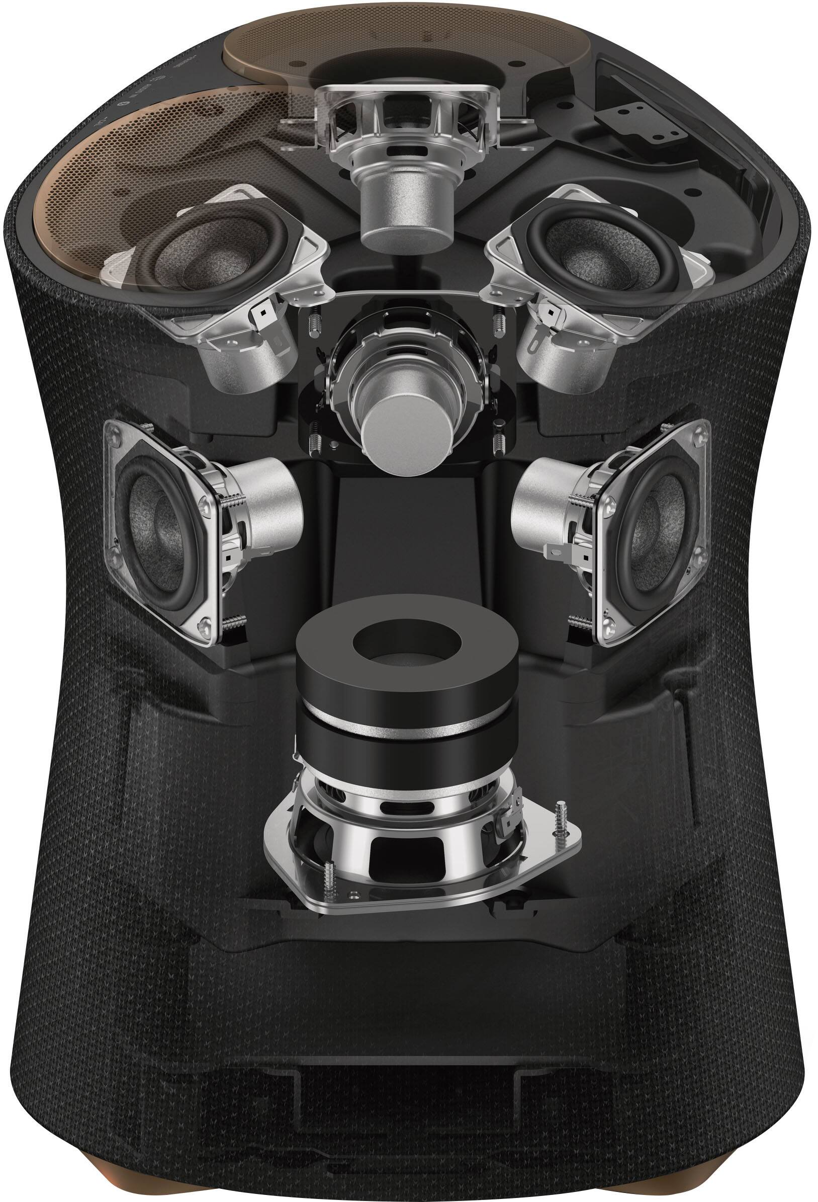 Alt View 15. Sony - SRSRA5000 Wi-Fi Enabled 360 Reality Audio Wireless Speaker - Black.