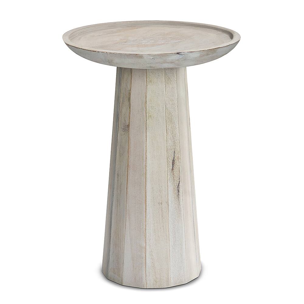 Angle View: Simpli Home - Dayton Wooden Accent Table - White Wash