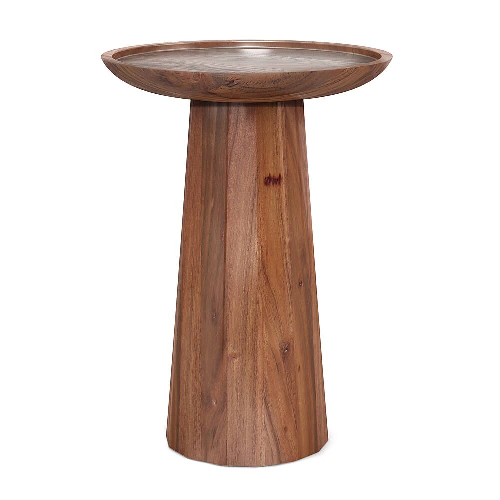 Angle. Simpli Home - Dayton Wooden Accent Table - Light Cognac.